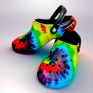Tie Die Crocs (Fleece Lined Comfort Crocs)